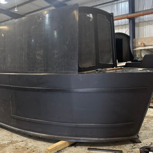 The nearly completed shell at FP Technologies.